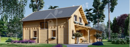 Log Cabin House DARLA (44+44 mm), 180 m²
