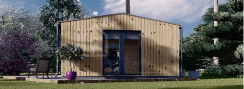 Garden Office TINA (Insulated, 34 + Cladding), 5.5x5 m (18'x16'), 22 m²