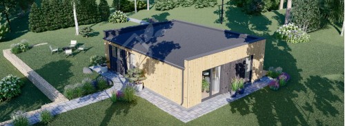 Пристройка Granny KAYA 1 (Утепленная PLUS, 44 мм + обшивка), 48 м²