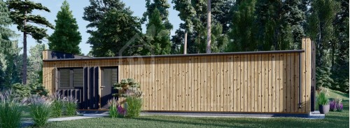 Пристройка Granny KAYA 2 (Утепленная PLUS, 44 мм + обшивка), 64 м²