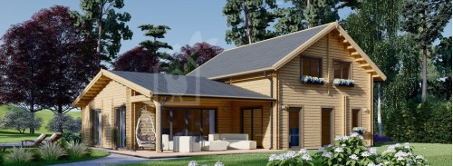 Бревенчатый Дом ДАРЛА (Утепленный ПЛЮС, 44+44 мм), 180 м²