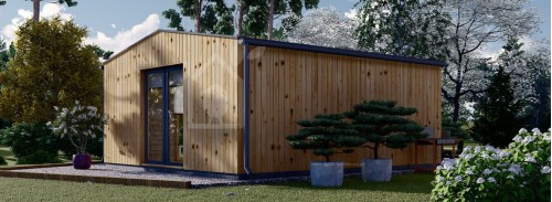 Garden Office TINA (Insulated, 34 + Cladding), 5.5x5 m (18'x16'), 22 m²