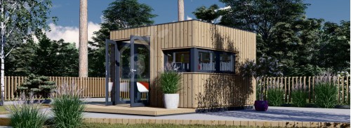 Garden Office Pod PREMIUM L (34 мм + облицовка), 3x3 м (10#039; x 10#039;), 9 м²