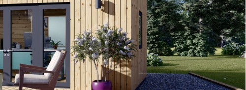 Garden Room PREMIUM (34 мм + облицовка), 6x3 м (20#039;x10#039;), 18 м²