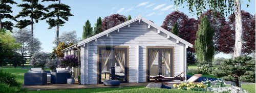 Бревенчатый Дом АНИКА (Утепленный ПЛЮС, 44+44 мм), 71 м²
