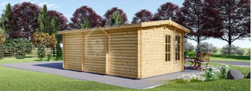 Garden Room Cabin DEVON (44+44 мм + утеплитель), 6x4 м (20#039;x13#039;), 24 м²
