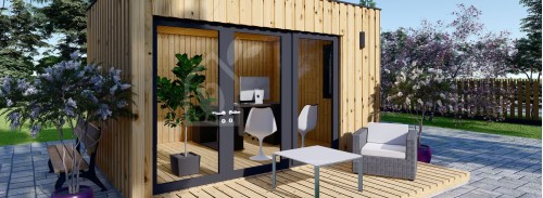 Garden Office PREMIUM (SIP Paneller), 4.1x2.4 m (14'x8'), 10 m²