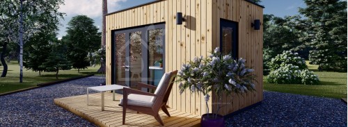 Garden Room PREMIUM (34 мм + облицовка), 4,1x2,4 м (14#039;x8#039;), 10 м²