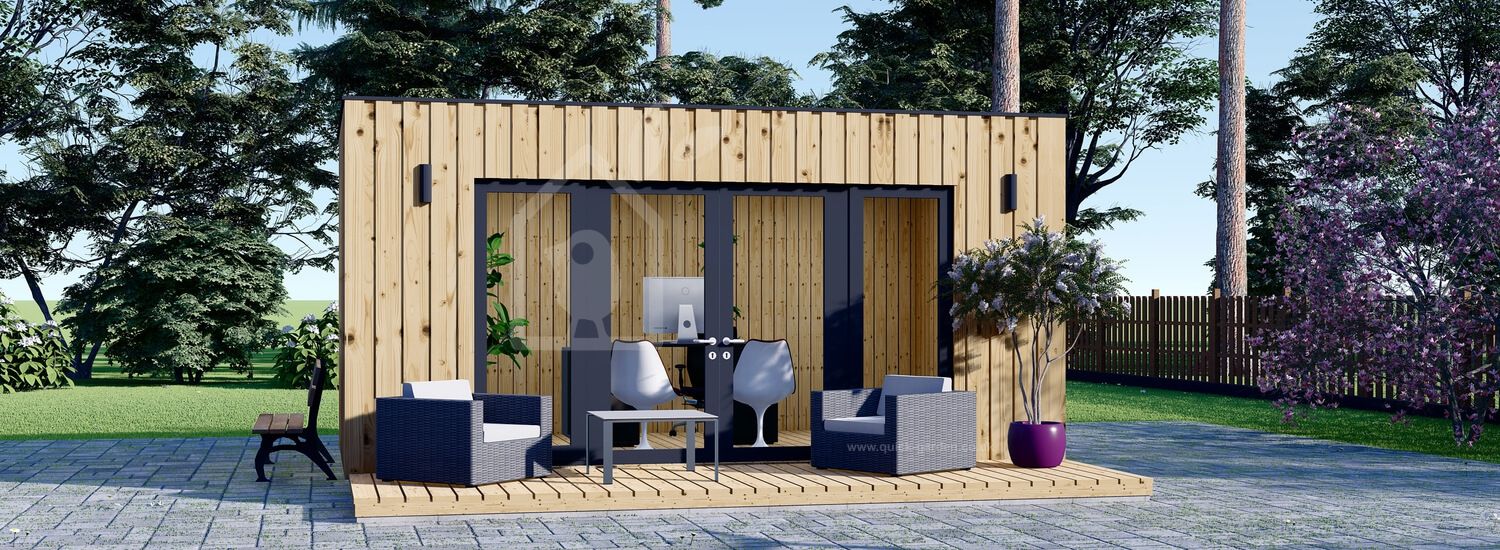 Садовый кабинет ПРЕМИУМ (SIP-панели), 6x3 м (20#039;x10#039;), 18 м²