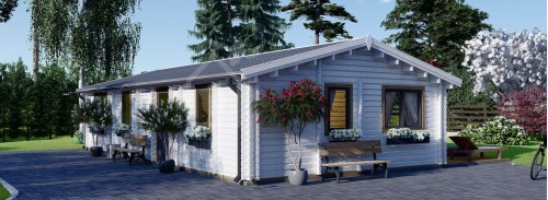 Бревенчатый Дом АГНЕС (44+44 мм + Утеплитель), 75 м²