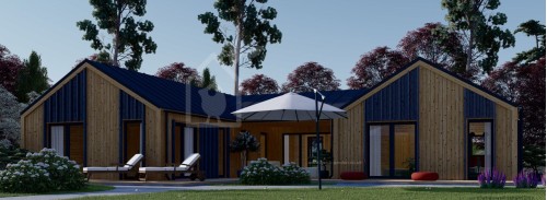 Бревенчатый Дом СКАРЛЕТ (44 мм + обшивка), 139 м²