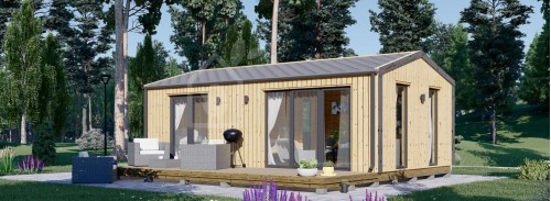Granny Annexe DIANA Modern M (Insulated, 34 mm + Cladding), 7.5x4.2 m (25'x14'), 26 m²