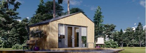 Garden Cabin TONIA (34 mm + Cladding), 5x3 m, 15 m²