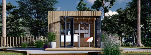 Garden Office Pod PREMIUM (34 мм + облицовка), 3x3 м (10#039; x 10#039;), 9 м²