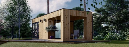 Номер «Сад» с террасой ПРЕМИУМ (34 мм + облицовка), 5х3 м (16х10 футов), 15 м² + 9 м²