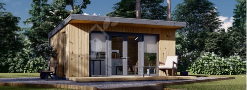 Garden Cabin EVELIN (Insulated, 34 mm + Cladding), 5x4 m, 20 m²