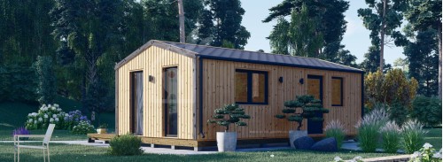 Granny Annexe DIANA Modern M (Insulated, 34 mm + Cladding), 7.5x4.2 m (25'x14'), 26 m²
