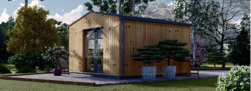 Bahçe Ofis Odası TINA (Yalıtımlı, 34 + Kaplama), 4x4 m (13'x13'), 12 m²