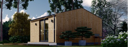 Garden Log Cabin PIA (34 mm + Cladding), 5x4 m (16'x13'), 20 m²