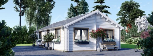 Бревенчатый Дом АНИКА (44+44 мм + Утеплитель), 71 м²