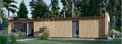 Пристройка Granny KAYA 3 (Утепленная PLUS, 44 мм + обшивка), 70 м²
