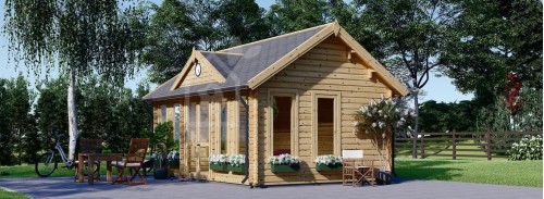 Деревянная садовая комната CLOCKHOUSE (34 мм), 5,5x4 м (18#039;x13#039;), 22 м²