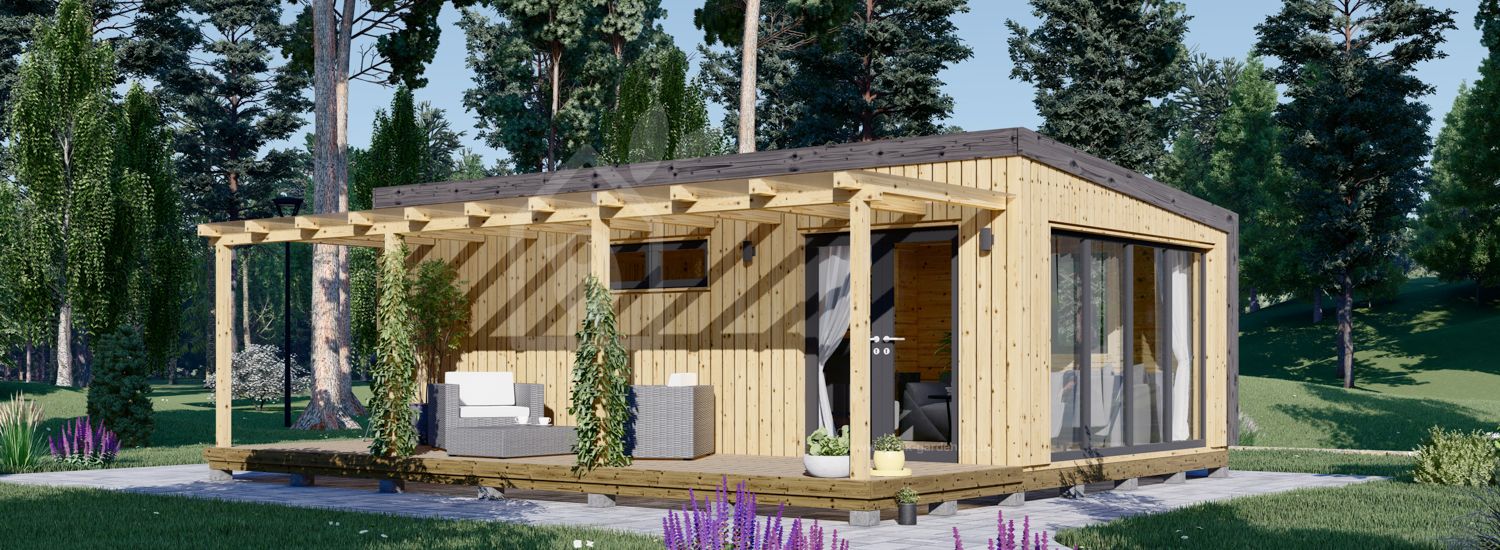 Пристройка Granny DIANA Modern FM (34 мм + облицовка), 7,5x4,2 м (25#039;x14#039;), 26 м²