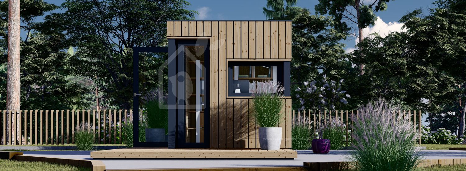 Garden Office Pod PREMIUM L (34 мм + облицовка), 2x2 м (6#039;6quot; x 6#039;6quot;), 4 м²