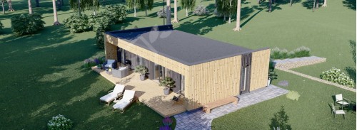 Büyükanne Ek Binası KAYA 2 (Yalıtımlı, 44 mm + Kaplama), 64 m²