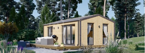 Granny Annexe DIANA Modern M (Insulated, 34 mm + Cladding), 7.5x4.2 m (25'x14'), 26 m²
