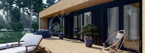 Büyükanne Ek Binası KAYA 2 (Yalıtımlı, 44 mm + Kaplama), 64 m²