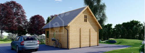 Жилой сруб ЛИВИНГТОН (44+44 мм + утеплитель), 50 м²