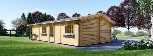 Пристройка Granny LINCOLN M (44+44 мм + утеплитель), 6x12 м (20#039;x40#039;), 72 м²