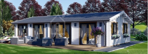 Бревенчатый Дом АГНЕС (44+44 мм + Утеплитель), 75 м²