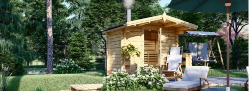Сауна уличная ELDA (44 мм), 2,5х2,9 м, 7 м²
