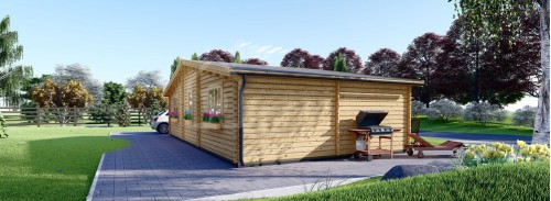 Log Cabin House FILL (44 mm), 60 m²