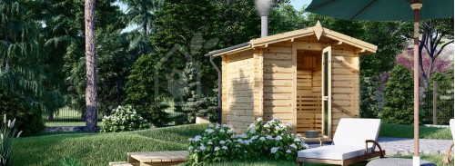 Сауна уличная ELDA (44 мм), 2,5х2 м, 5 м²