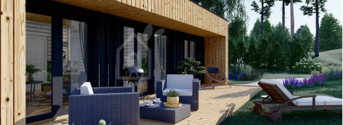 Пристройка Granny KAYA 1 (Утепленная PLUS, 44 мм + обшивка), 48 м²