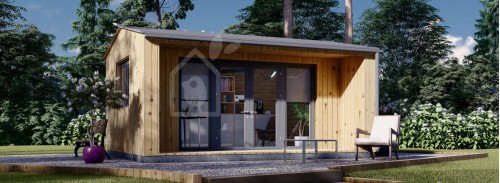 Садовый кабинет TINA (44 мм + облицовка), 5x4 м (16#039;x13#039;), 15 м²