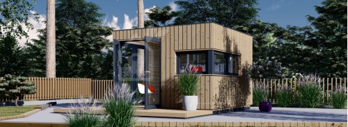 Garden Office Pod PREMIUM L (Утепленный, 34 мм + облицовка), 3x3 м (10#039; x 10#039;), 9 м²
