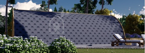 Glamping / Camping Pod BRETA with a Twin Bedroom (44 mm), 4x8 m (13'x26'), 32 m²