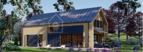 Бревенчатый Дом ИНГРИД (44 мм + обшивка), 170 м²