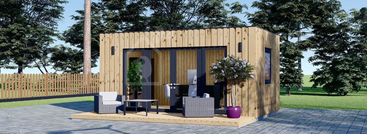 Садовый кабинет ПРЕМИУМ (SIP-панели), 6x3 м (20#039;x10#039;), 18 м²