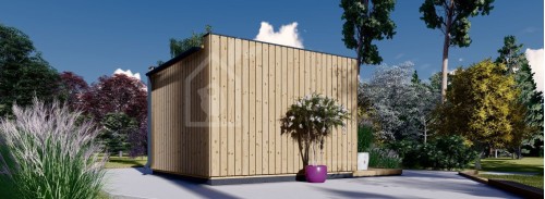 Garden Office Pod PREMIUM (Утепленный, 34 мм + облицовка), 3x3 м (10#039; x 10#039;), 9 м²