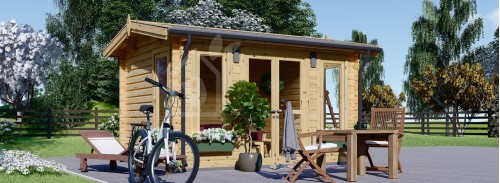 Садовая комната POOLHOUSE (44 мм), 4x3 м (13#039;x10#039;), 12 м²