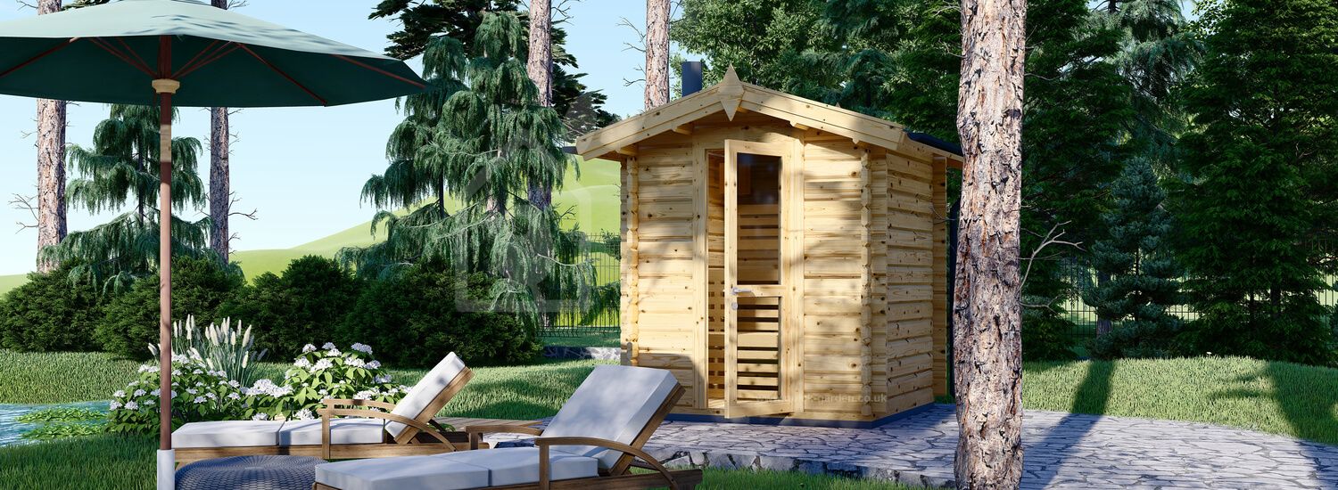 Сауна уличная ELDA (44 мм), 2х2 м, 4 м²