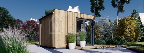Garden Office Pod PREMIUM L (Утепленный, 34 мм + облицовка), 3x3 м (10#039; x 10#039;), 9 м²