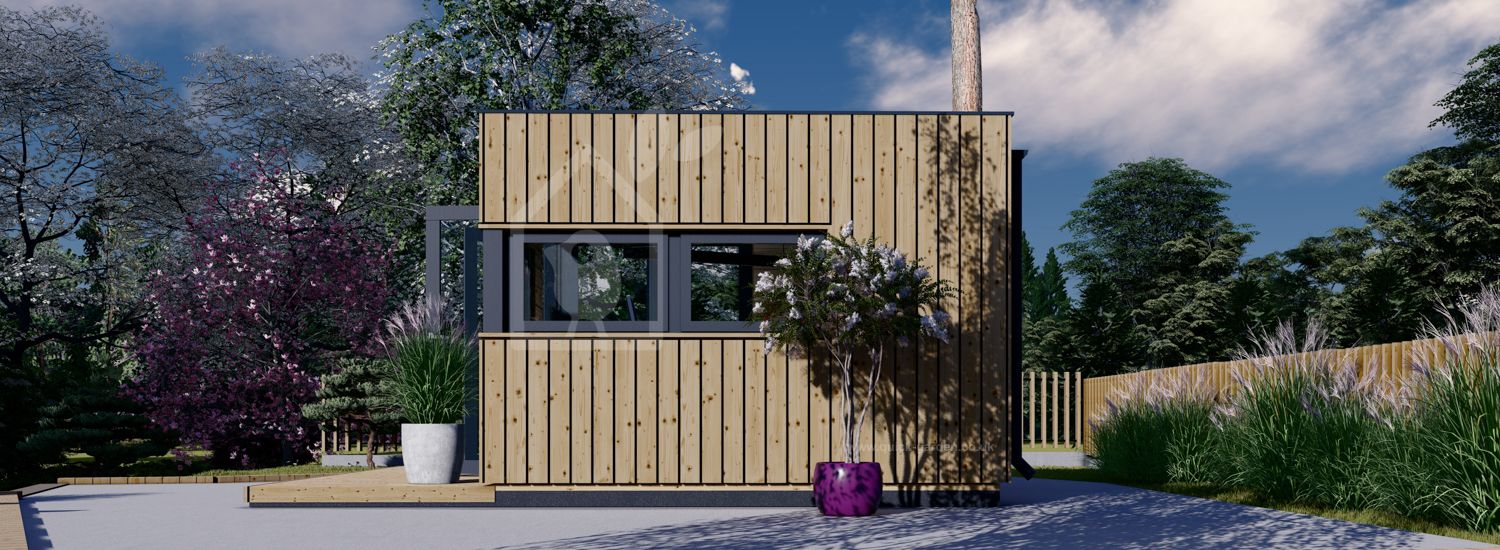 Garden Office Pod PREMIUM L (Утепленный, 34 мм + облицовка), 3x3 м (10#039; x 10#039;), 9 м²