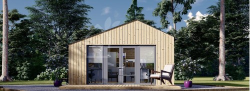 Garden Cabin TONIA (34 mm + Cladding), 5x5 m, 25 m²
