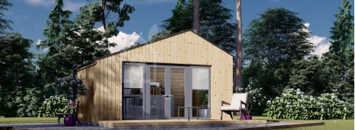 Garden Cabin TONIA (34 mm + Cladding), 5x3 m, 15 m²